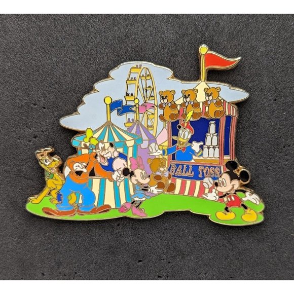 Disney Accessories - Disney Pin Jumbo Carnival Ball Toss 2008 Mickey & Friends LE 500 Limited Edition
